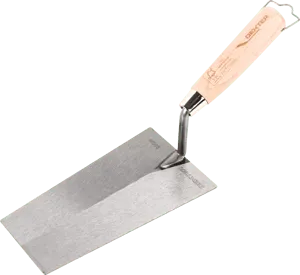 Cazzuola quadrata DEXTER lama in acciao L 20 cm manico in legno L 34 cm