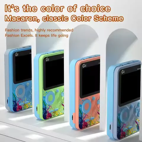 G5 MINI Retro Pocket Handheld Game Console Color LCD Screen 8‑Bit Portable Video Game Player TV Connection Nostalgic