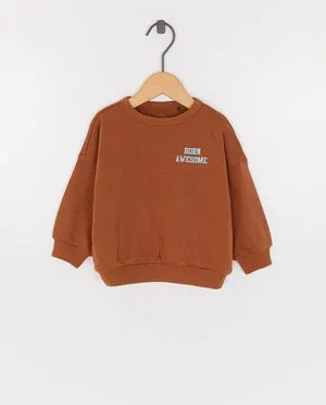 Sweater met backprint