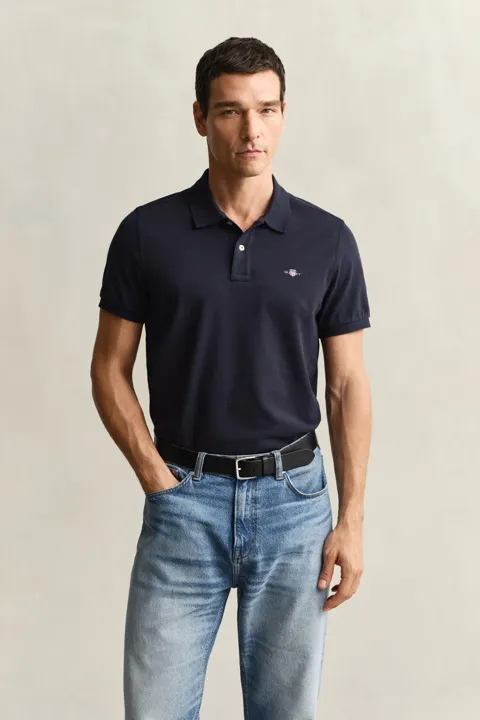 Klassisk piquéskjorte i regular fit