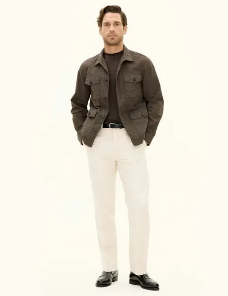 Safari Shirt Jacket Army Green