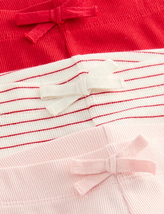 3er-Pack Capri-Leggings mit hohem Baumwollanteil (2–8 J.)