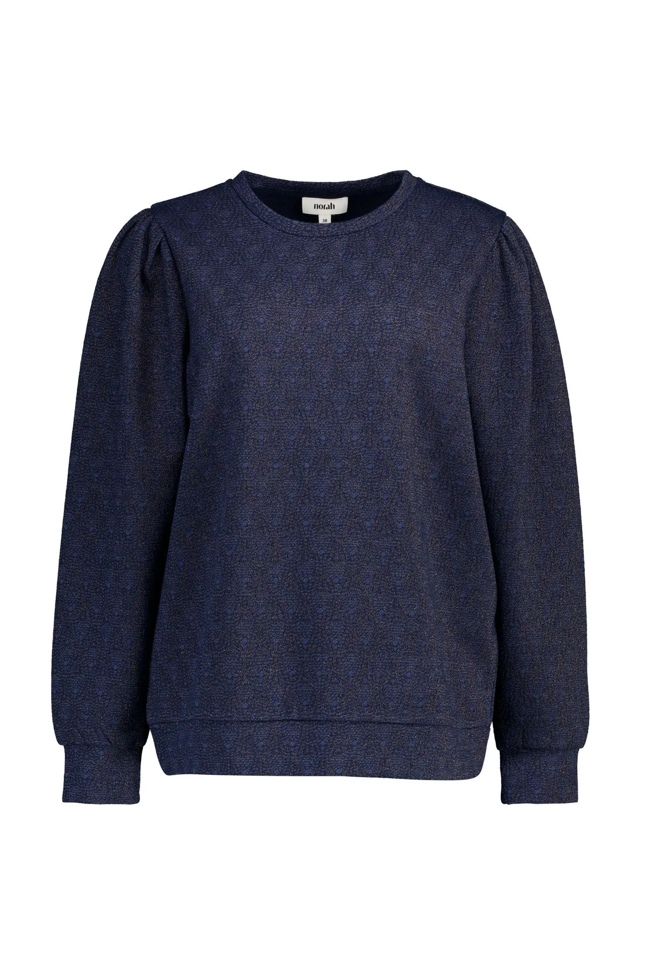 Donkerblauwe sweater met glitter