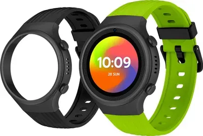 SPC Smartee 4G Junior - Kinder-Smartwatch mit GPS, Videoanrufen&Notruftaste, Dual-Armband Grün&Schwarz, Tracker-Modus und Steuerung via Smart-Clan App