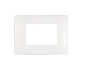 Placca 3 moduli serie Luhta LEXMAN bianco