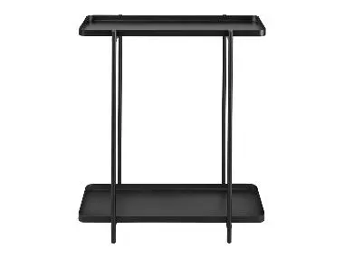 Estantería de metal rectangular