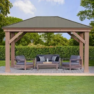 Yardistry 12' x 16' Gazebo with Aluminum Roof