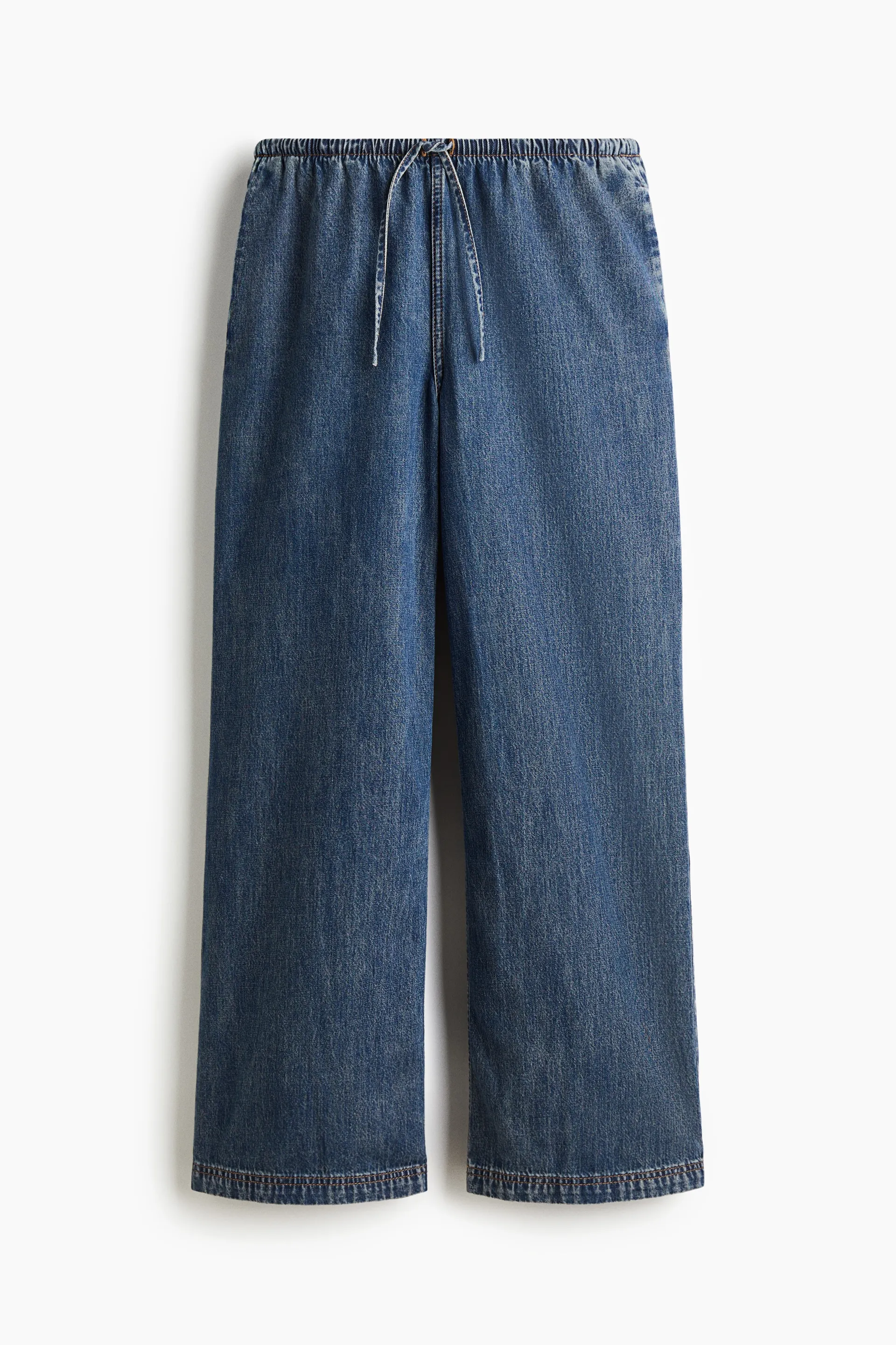 Pantalón de denim con cordón de ajuste