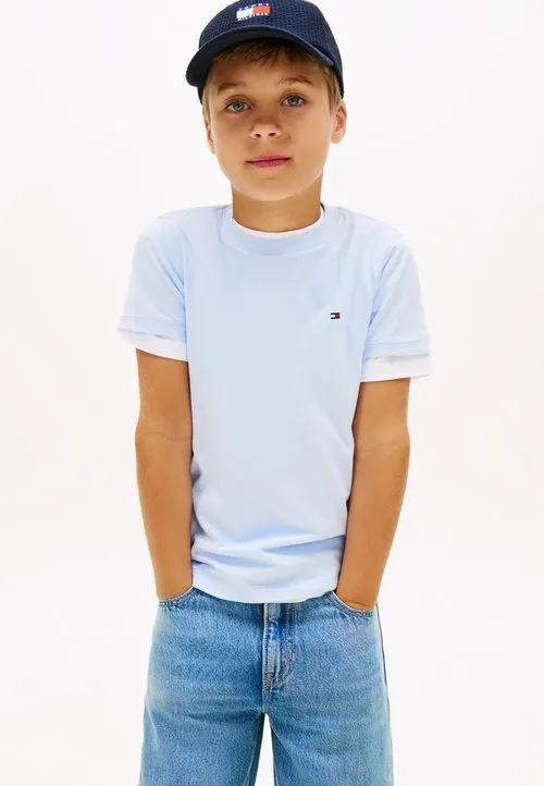 ESSENTIAL JERSEY CREW NECK T-SHIRT - T-shirts - sweet blue