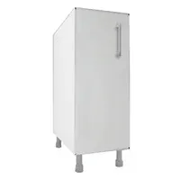 Bajo mesada 30 x 82.5 cm Lugano 1 puerta roble blanco aluminio