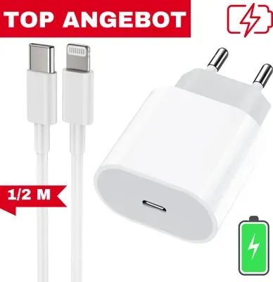 iPhone Ladekabel schnell usb-c für original iPhone 12, 13, 14, 11 X, XR Ladegerät Schnellladegerät Ladekabel Netzteil Ladegerät Adapter