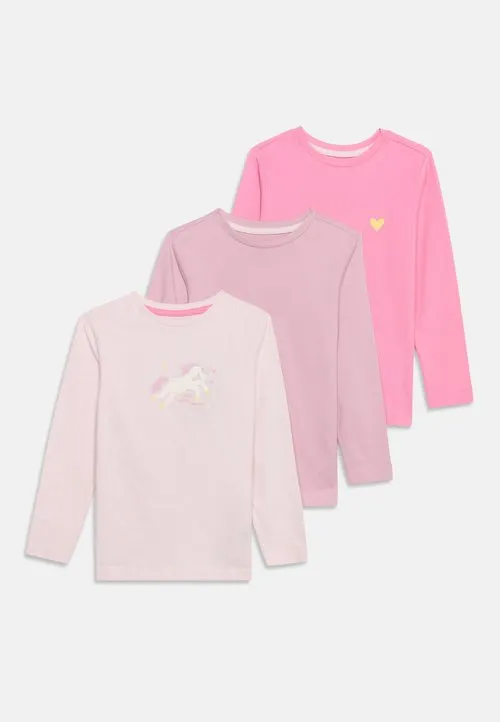 LONG SLEEVE UNICORN 3 PACK - Topper langermet - light pink/pink/mauve