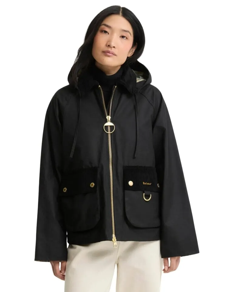 Carville Wax Jacket - Sort