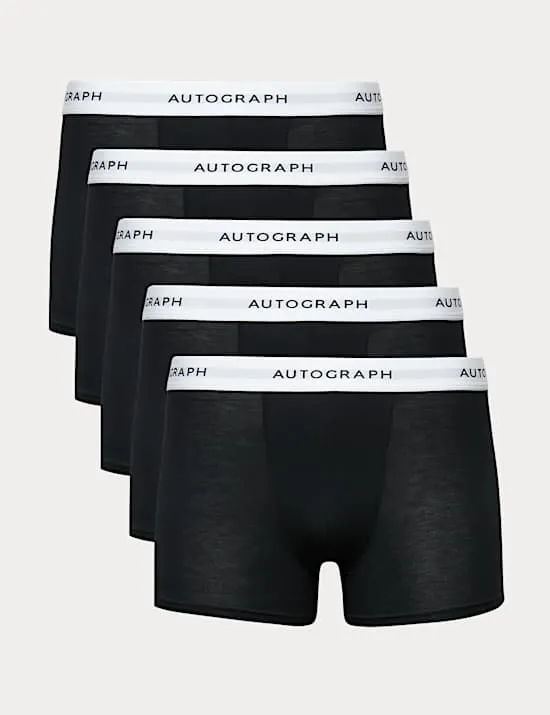 5 Pack Supima® Cotton Blend Supersoft Trunks