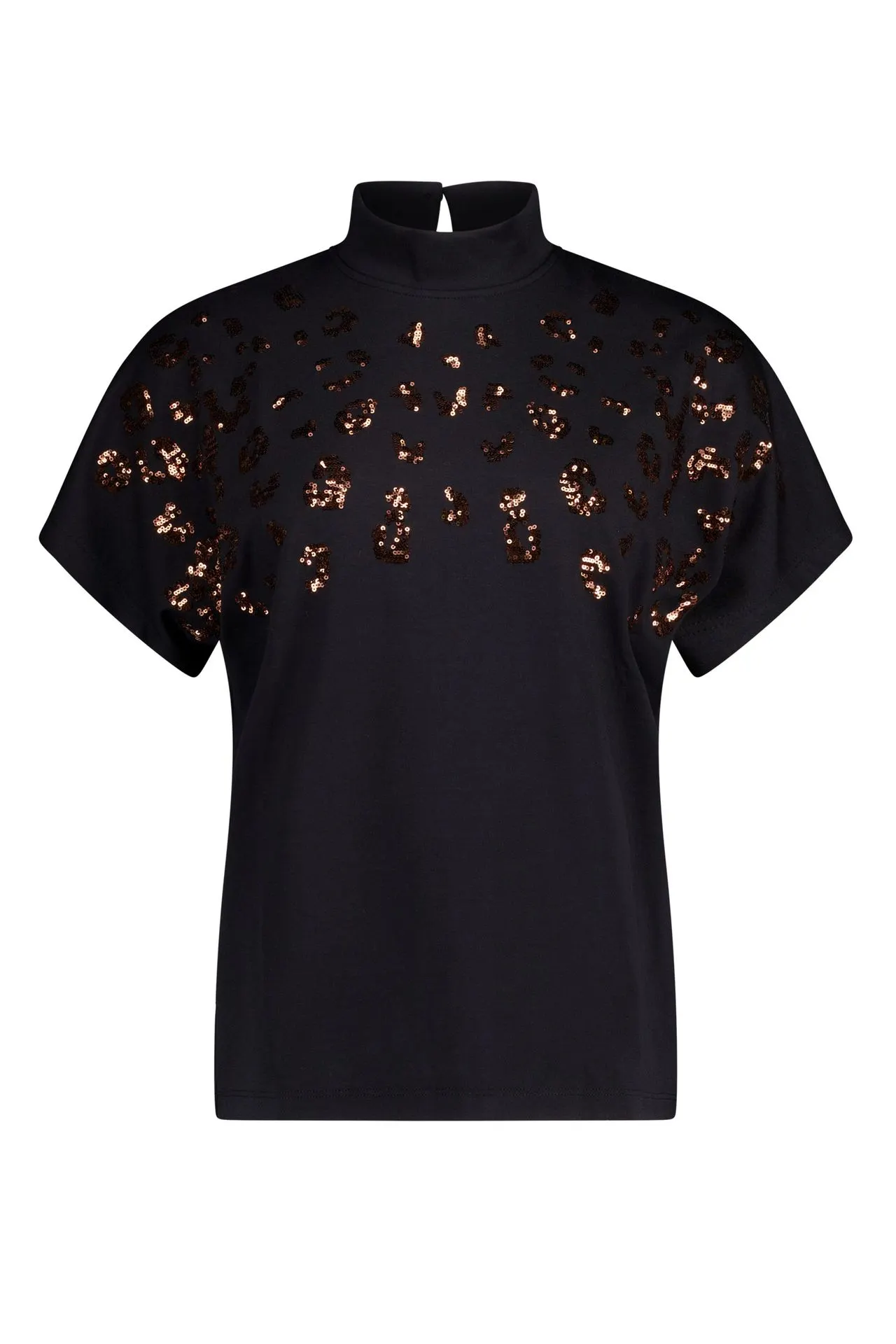 Zwarte shirt met pailletten