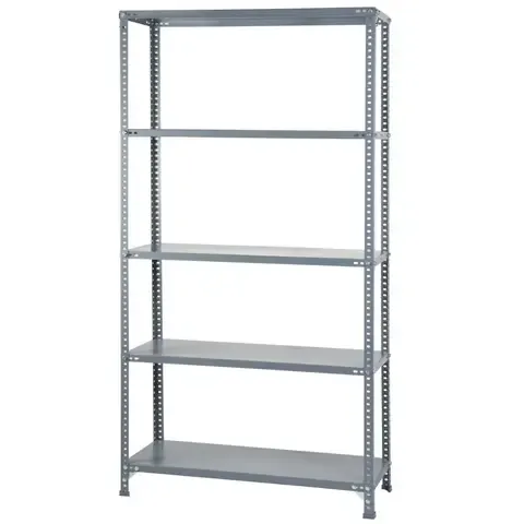 Estante Mega Metal 5 Nivel(es) 100x200x40 cm Gris