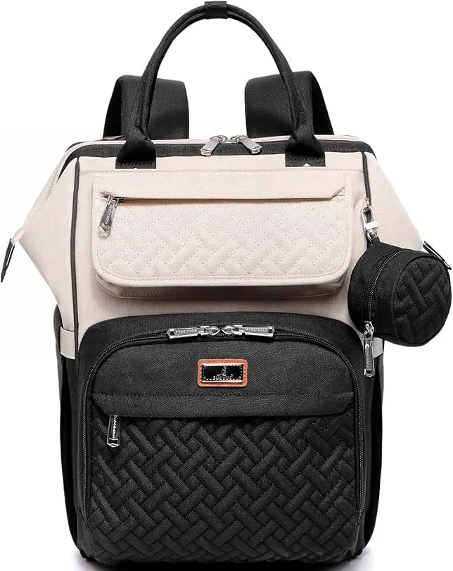 BabbleRoo Diaper Bag Backpack, Multifunction Nappy Changing Bag with Changing Pad, Stroller Straps & Pacifier Case, Unisex Stylish Travel…