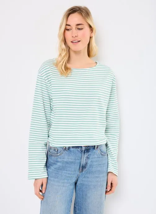 T-shirts met lange mouwen IHMIRA BOATNECK LS dames wit