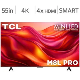 TCL 55" Class - M8L Pro Series - 4K UHD Mini LED TV
