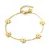 Armband in edelstaal, bloem