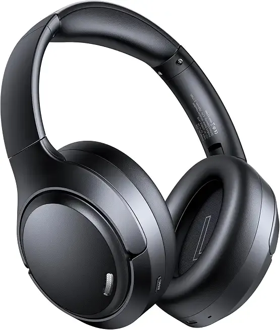 Hybrid Active Noise Cancelling Headphones 120H Playtime 6 ENC Clear Call Mic, Over Ear Headphones Wireless with Hi-Res Audio Comfort Earcup Low Latency ANC Bluetooth 6.0 Headphones for Travel Workout
