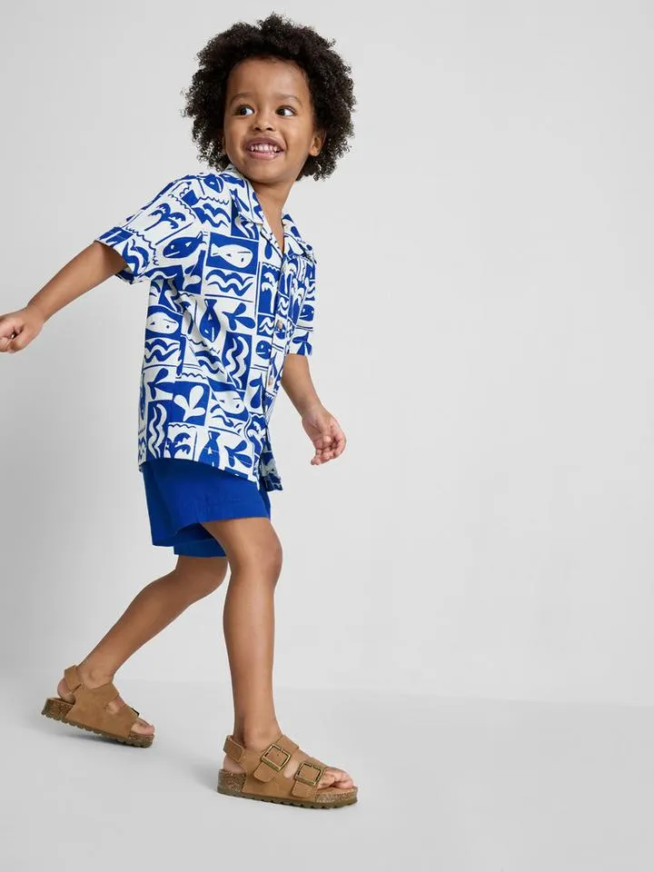 18 mois–8 ans | Ensemble chemise et short en coton