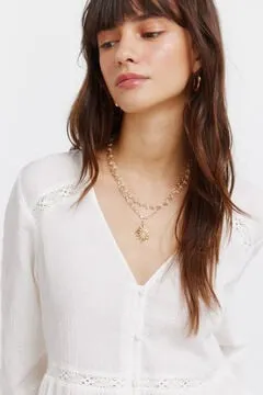 Blusa romántica blanca