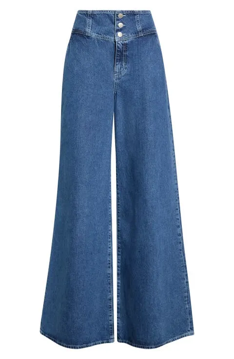 L'AGENCE Sonja Ultra High Waist Wide Leg Jeans