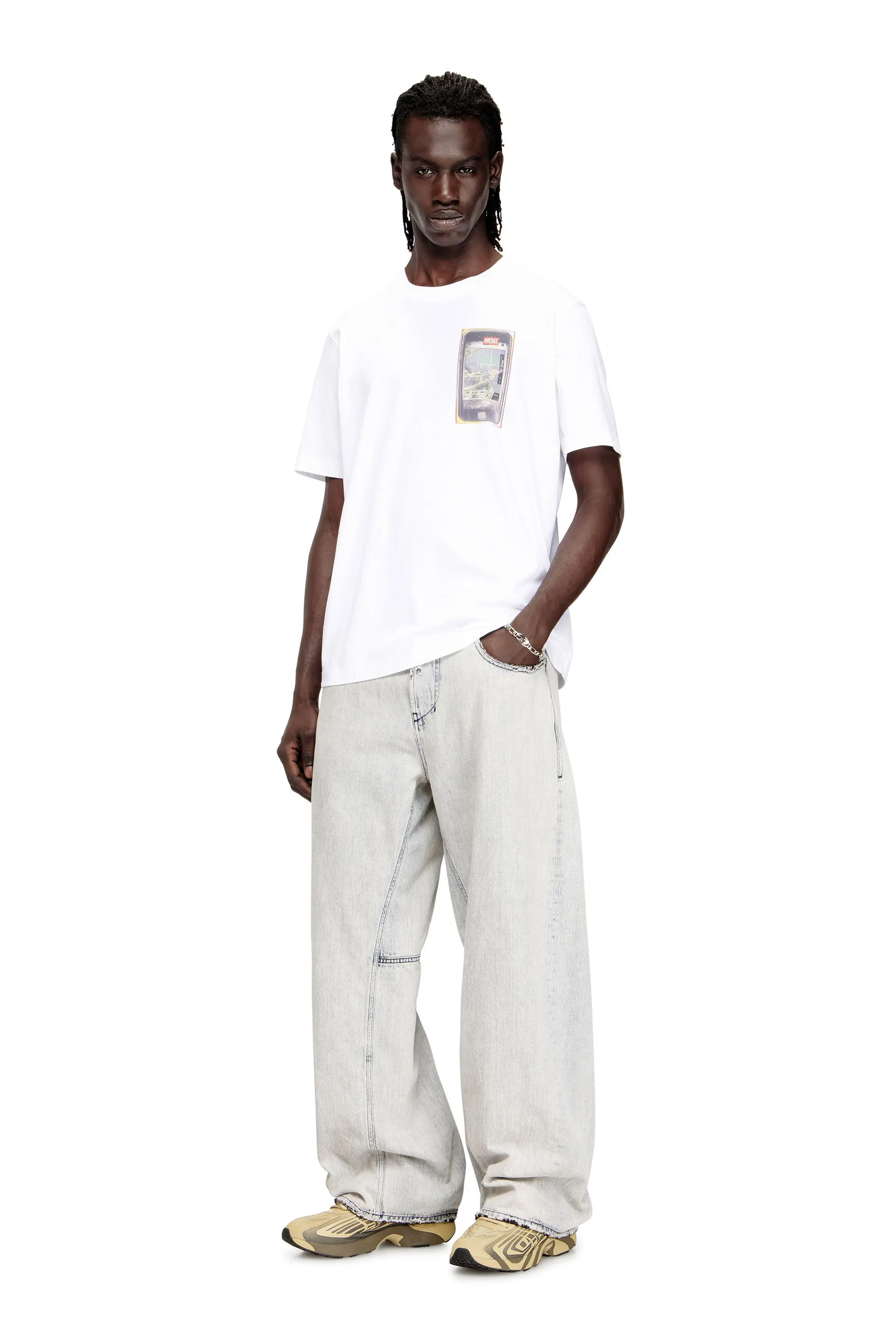 Regular cotton T-shirt with digital print