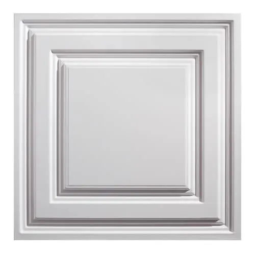 2 ft. x 2 ft. Icon Relief White Ceiling Panel Carton of 12