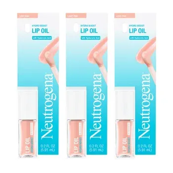 Neutrogena Hydro Boost Lip Oil, 0.2 fl oz, 3-pack