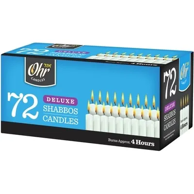 4-Hours Shabbos Candle, 72 Candles