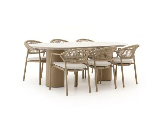 Hartman Taragona/Valencia 220cm dining tuinset 7-delig