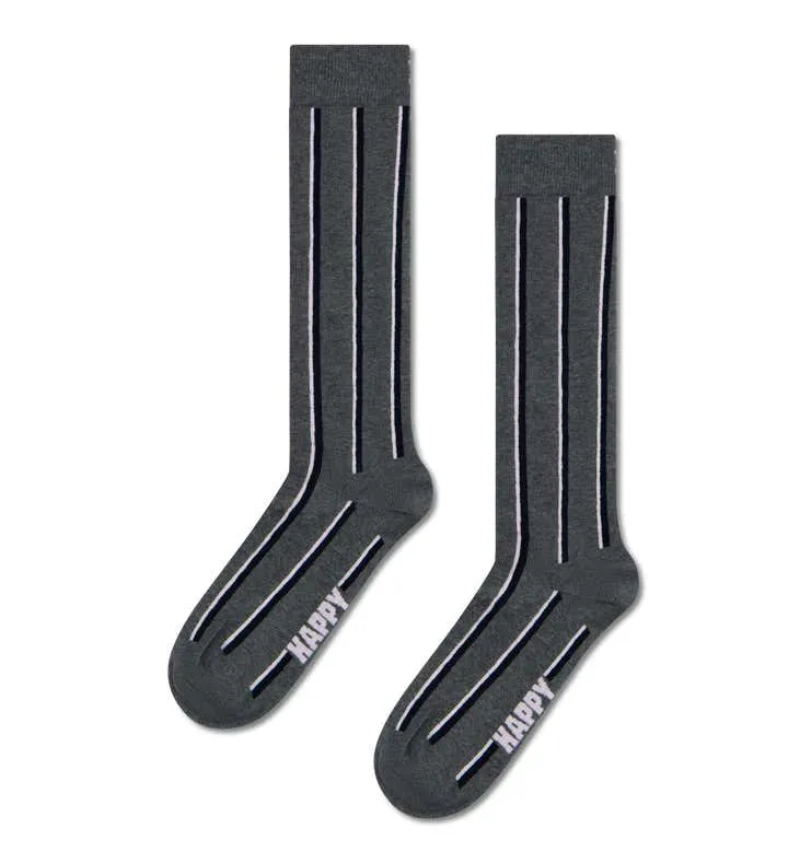 Vertical Stripe Knee High Sock