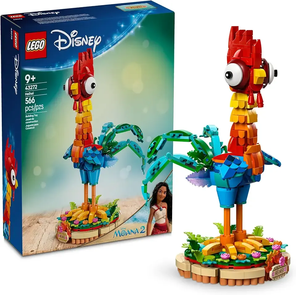 Disney Moana 2 Heihei - Building Toy for Kids, Girls & Boys, Ages 9+ - Gift for Birthdays - Moana & Disney Toy for Fans - 43272