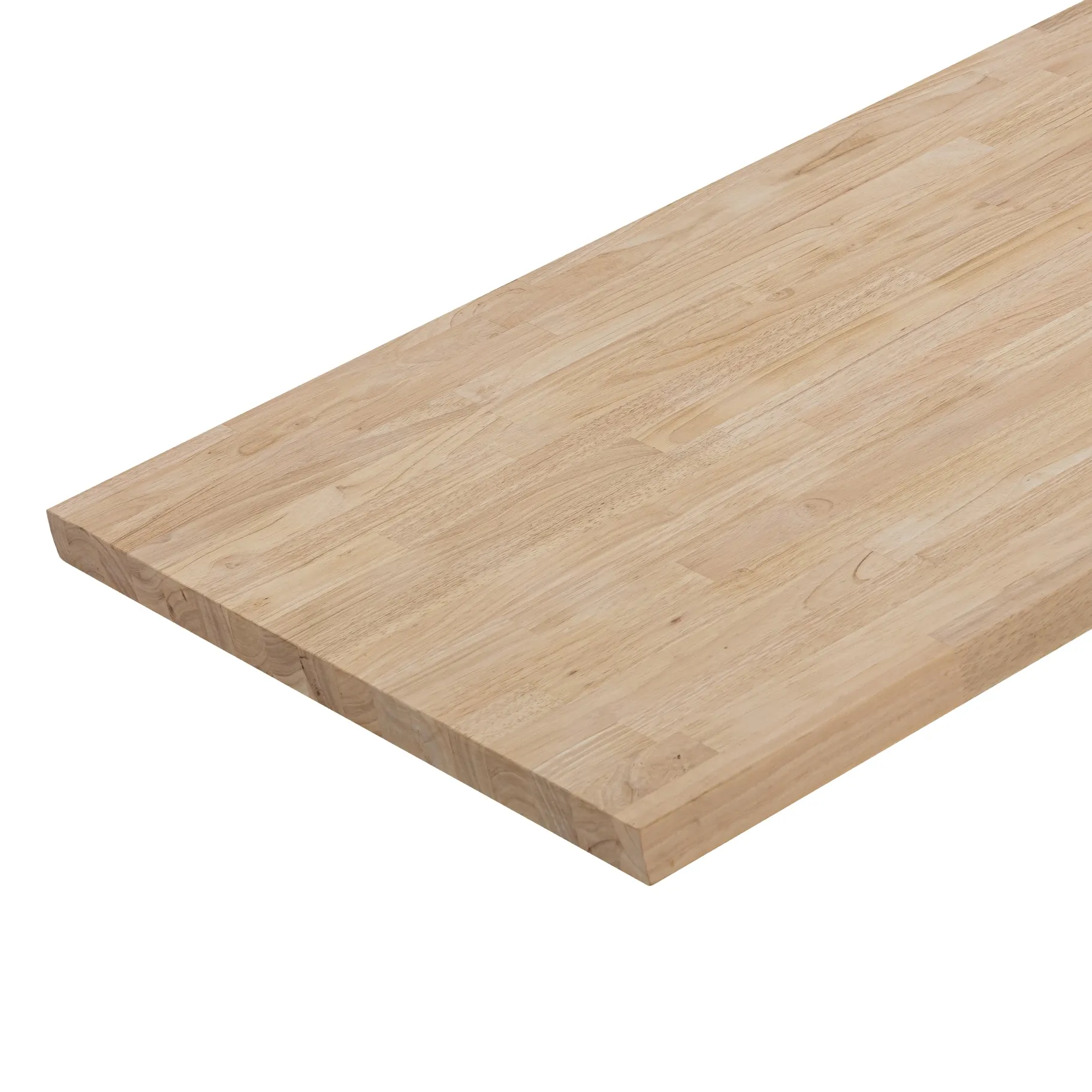 allen + roth Natural grain 6-ft x 25-in x 1.5-in Finger-Jointed Hevea Wood Butcher block Countertop
