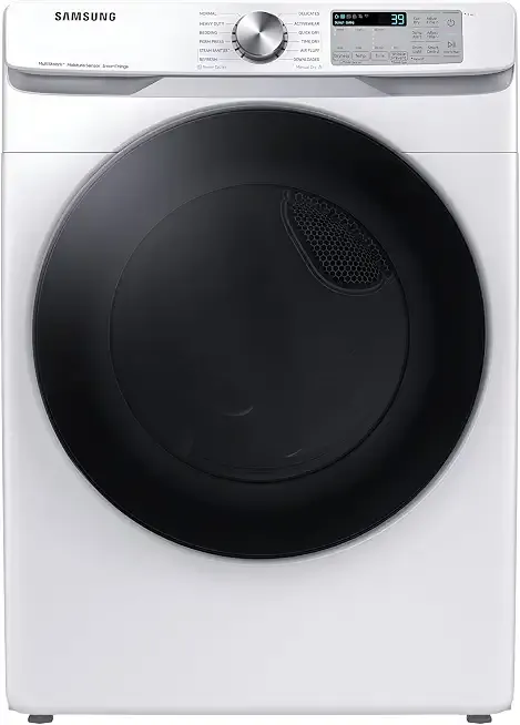 SAMSUNG DVG45B6300W 7.5 cu. ft. Smart Gas Dryer in White