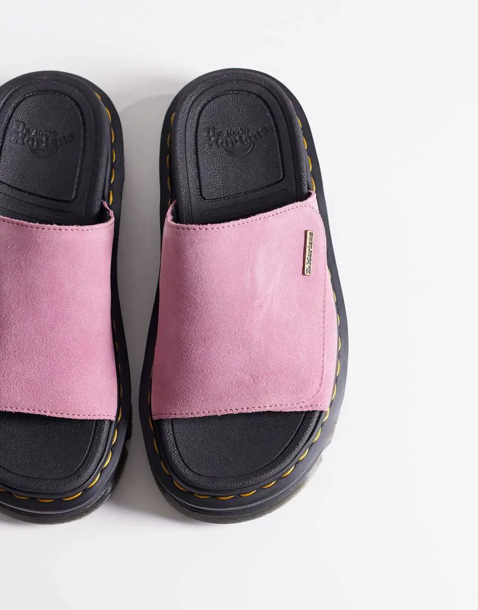 Dr Martens ZebZag slide in dusty rose