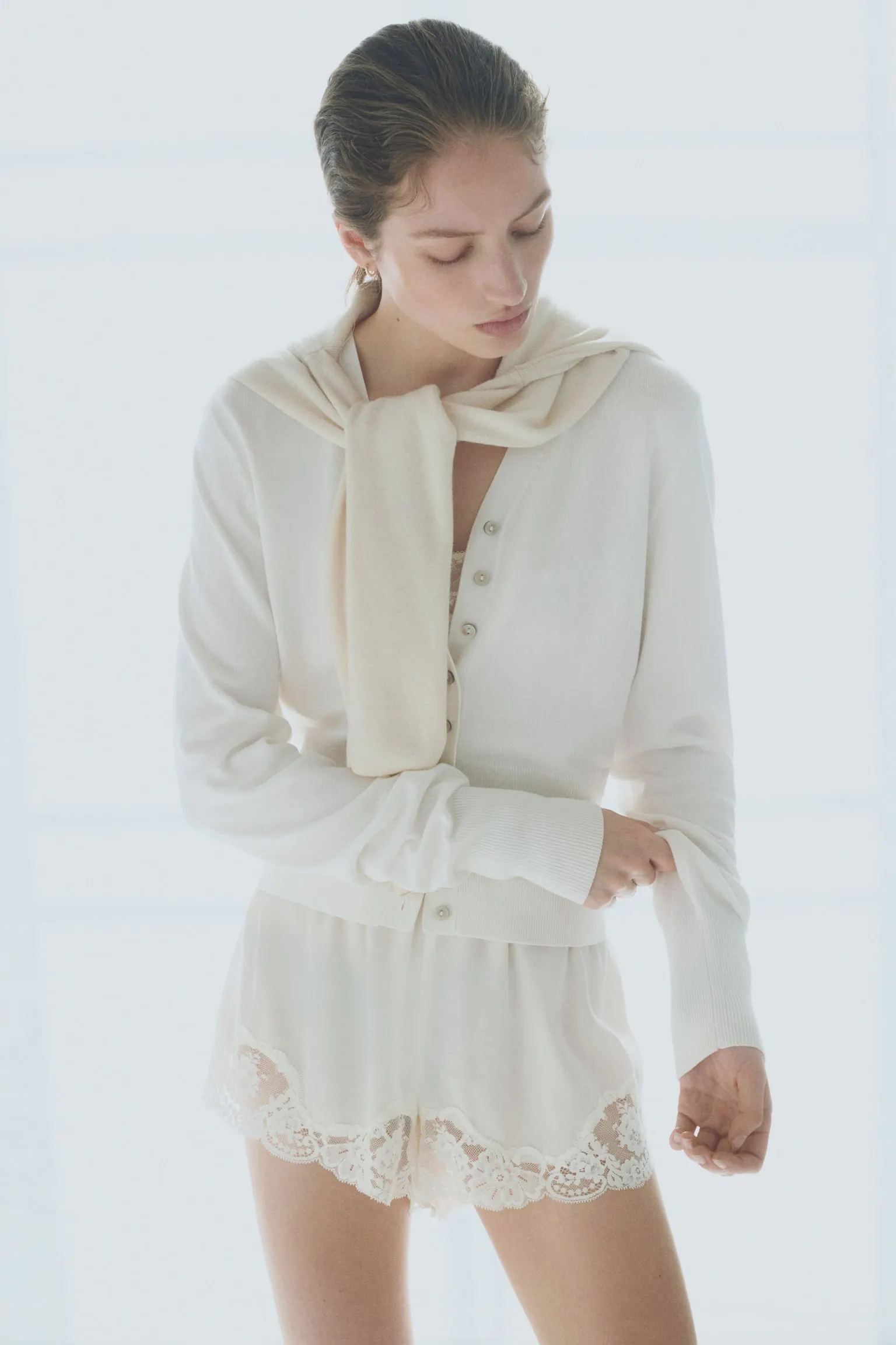 Cárdigan en tejido fino