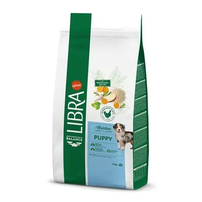 Croquettes Libra 2 x 12 ou 14 kg pour chien : 30 % de remise sur le 2ème sac ! Puppy poulet (2 x 12 kg)