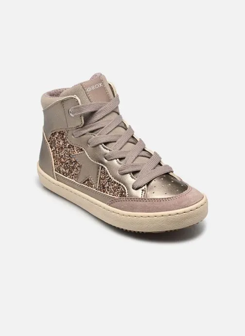 Hoge sneakers J Kalispera Girl J664GB meisjes goud en brons