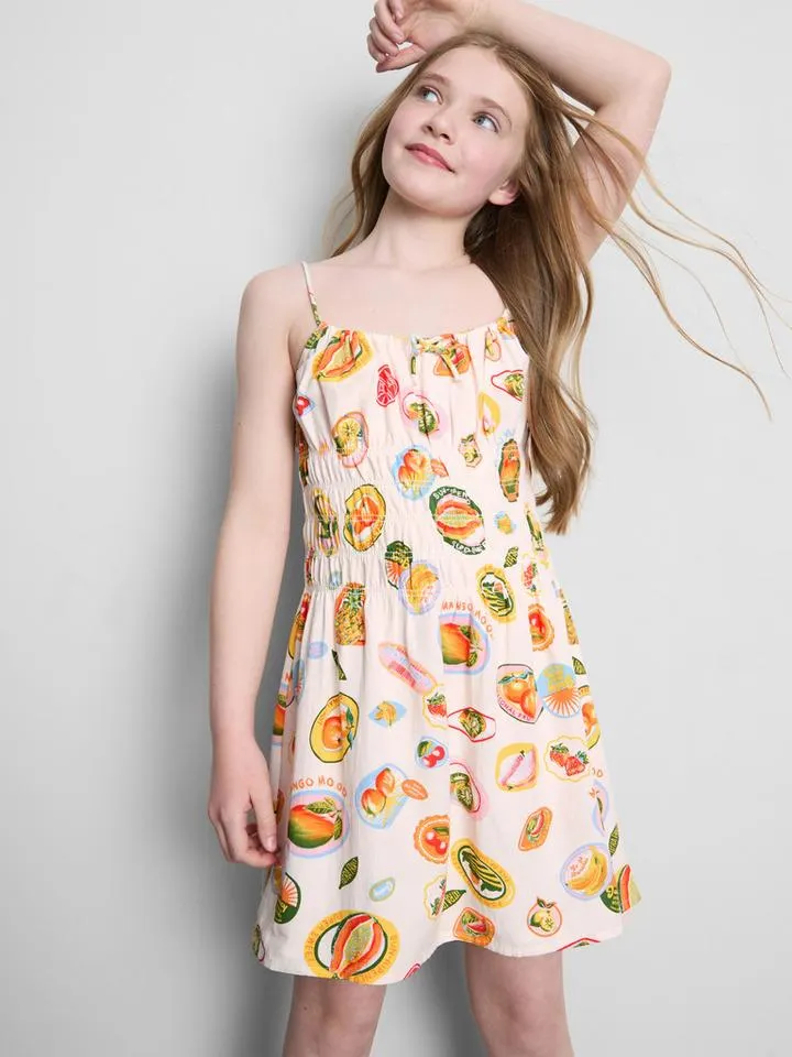 7–15 ans | Robe en crêpe de coton