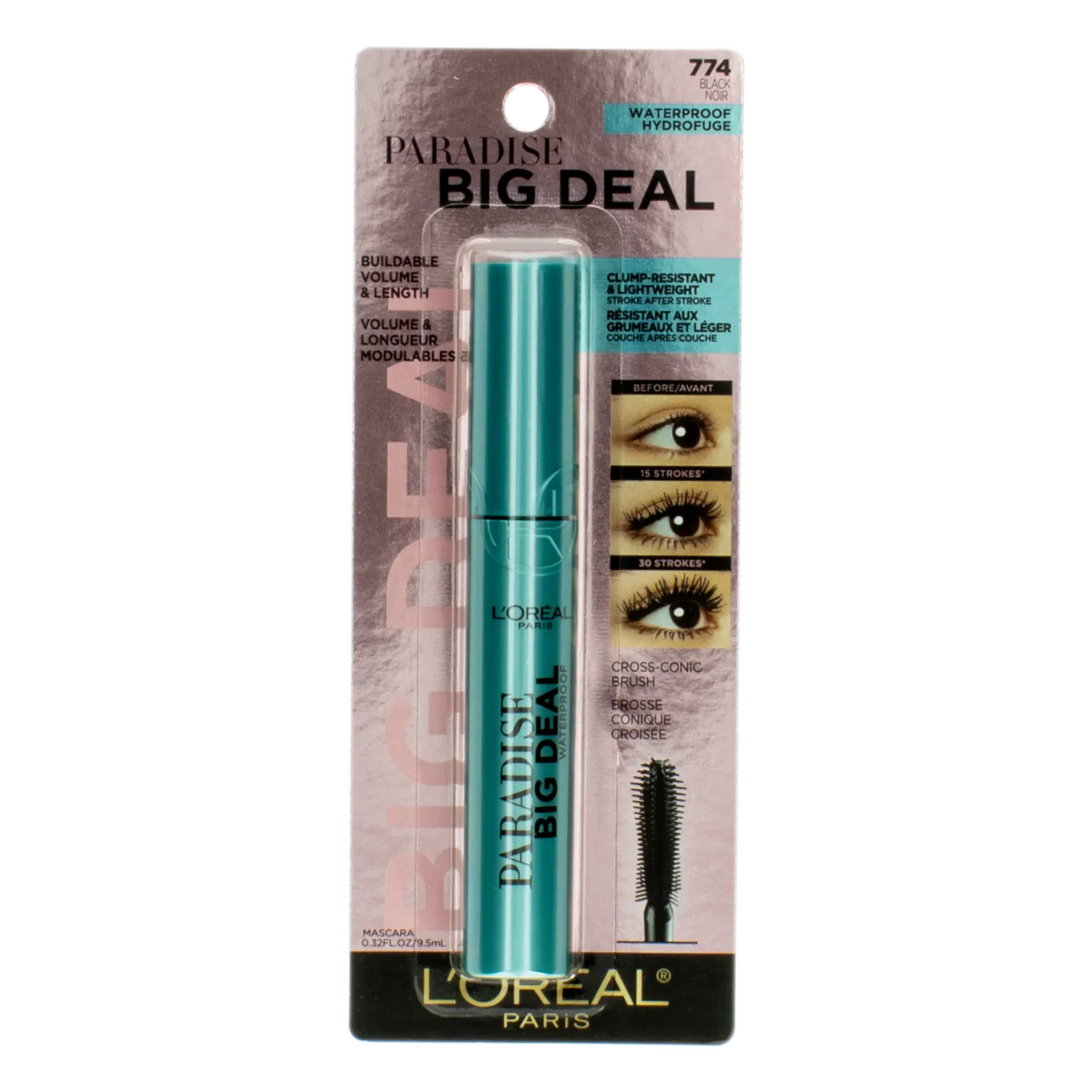 Mascara De Pestañas Paradise Big Deal Waterproof L’ORÉAL 37 Ml