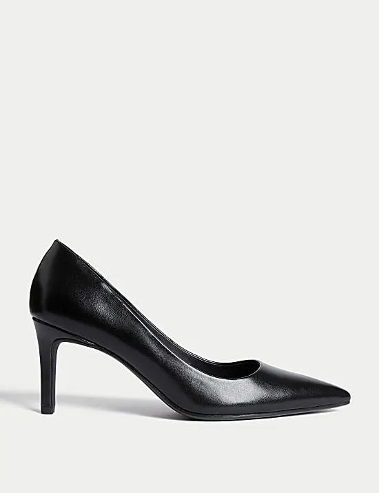 Stiletto Heel Pointed Court Shoes