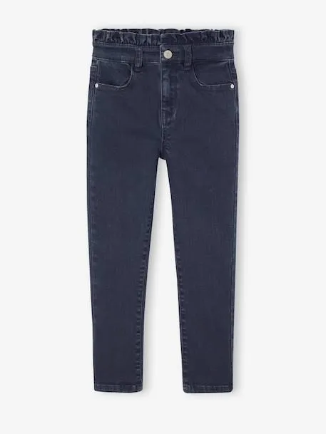 Pantalon slim fille morphologie fin - encre