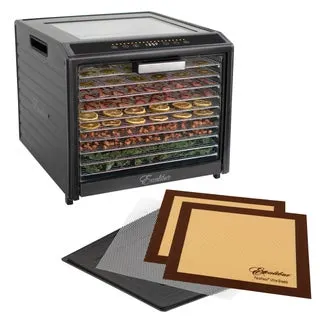 Excalibur 10 Tray Performance Digital Dehydrator Drying Sheet Bundle, Stainless Steel