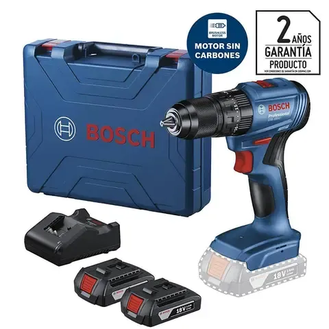 Taladro Inalámbrico Percutor 13 mm 18 V/2 Baterías