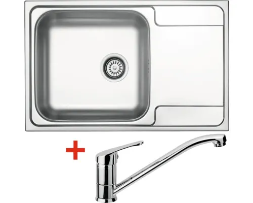 Nerezový dřez s baterií GRAND 790 500 x 790 mm + baterie PRONTO N57