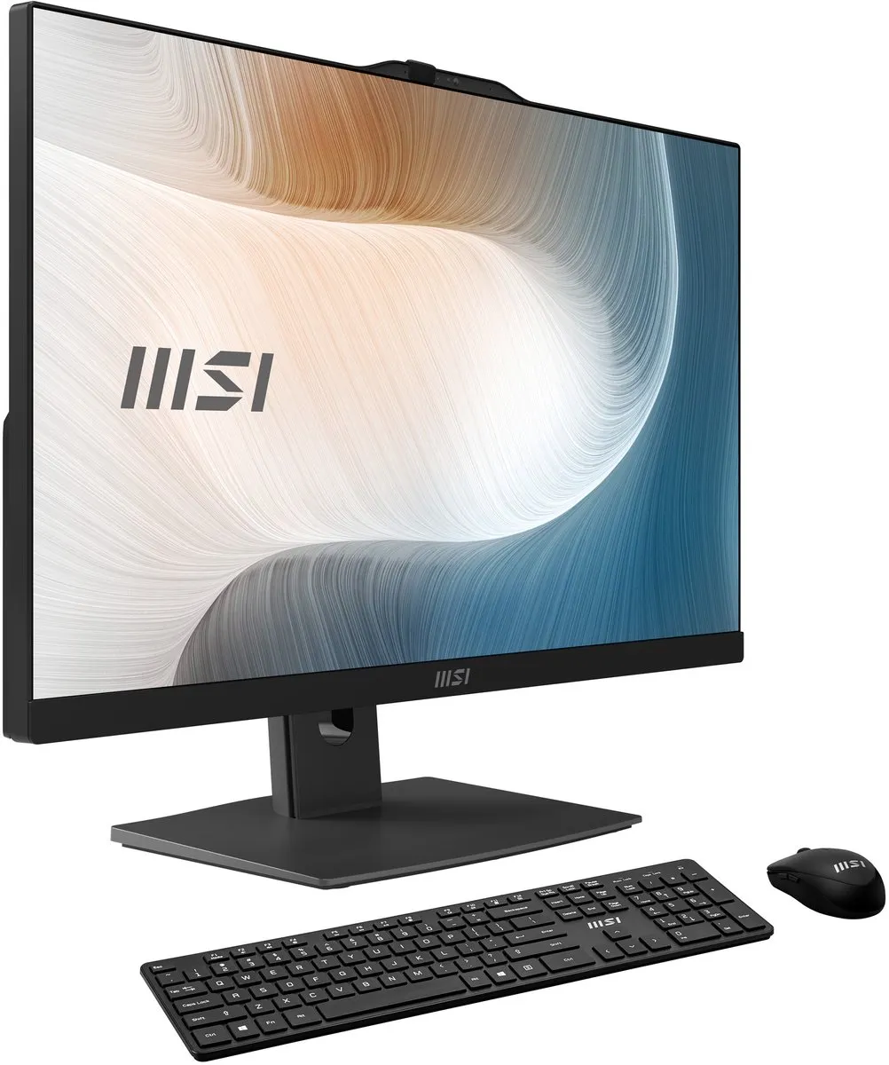 MSI Modern AM242P 1M-1225EU Intel Core 3 100U 60,5 cm (23.8"") 1920 x 1080 Pixels Alles-in-één-pc 8 GB DDR5-SDRAM 256 GB SSD Windows 11 Pro Wi-Fi 6E (802.11ax) Zwart