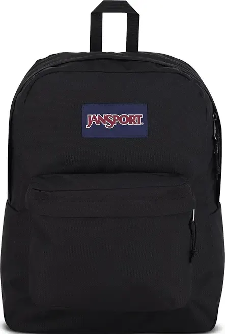 JanSport SuperBreak One Backpacks - Durable, Lightweight Bookbag with 1 Main Compartment, Front Utility Pocket with Built-in Organizer - Premium Backpack, Black